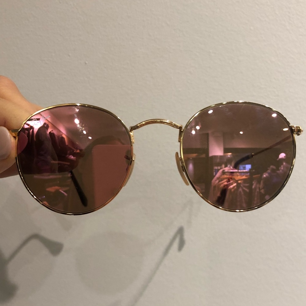 Ray Ban sunglasses 47 round flat lens ✌🏼🌸🌞